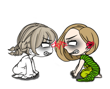 Cute Girl Makeup In Halloween messages sticker-7