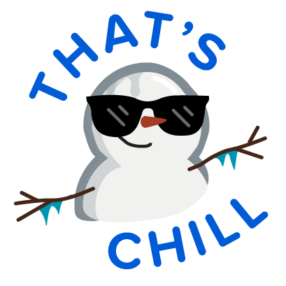 Cool Effect Snowman Stickers messages sticker-6