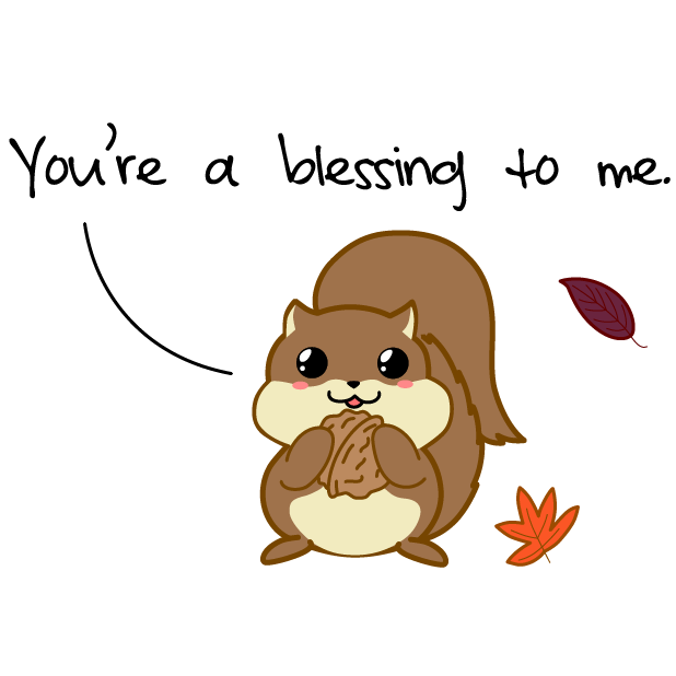 Cute Thanksgiving messages sticker-9