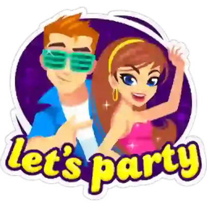 Party Text Stickers messages sticker-2