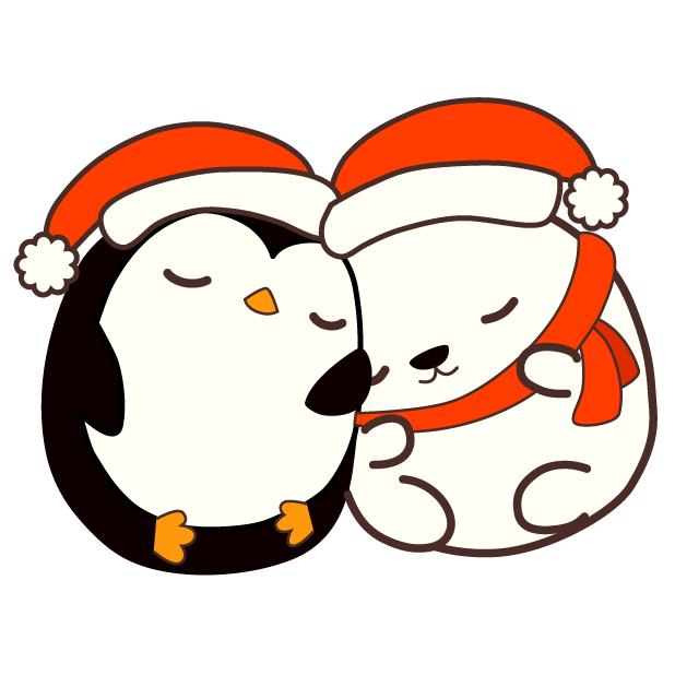 Cute Kawaii Christmas messages sticker-11