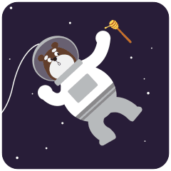 Cute Bear Mr.Huang Sticker messages sticker-6