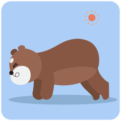 Cute Bear Mr.Huang Sticker messages sticker-10