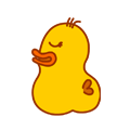 Small Duck 3 Mr.Qian Sticker messages sticker-4
