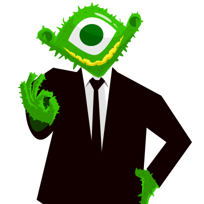 Monster In Black messages sticker-0