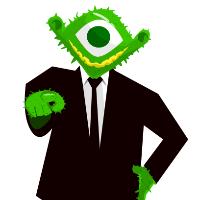 Monster In Black messages sticker-8