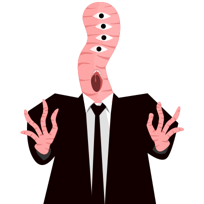 Monster In Black messages sticker-1