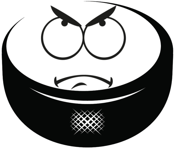 Ice Hockey Puck Emojis messages sticker-0