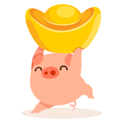 Piggy Chinese New Year Sticker messages sticker-11