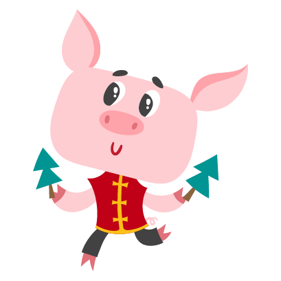 Piggy Chinese New Year Sticker messages sticker-0