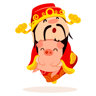 Piggy Chinese New Year Sticker messages sticker-7