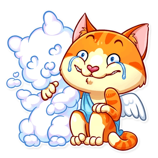 Cupid Cat Love Stickers messages sticker-10