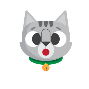 Gray Cat Bun Sticker messages sticker-1
