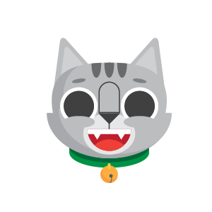 Gray Cat Bun Sticker messages sticker-5