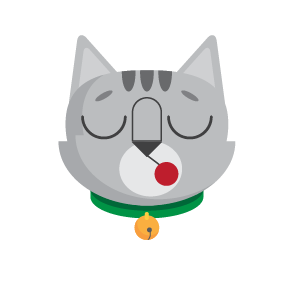 Gray Cat Bun Sticker messages sticker-4