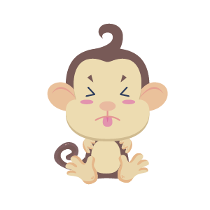 Monkey Naughty Sticker messages sticker-6