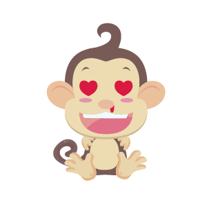 Monkey Naughty Sticker messages sticker-2