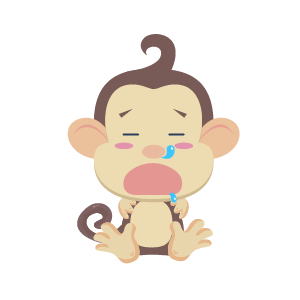 Monkey Naughty Sticker messages sticker-8
