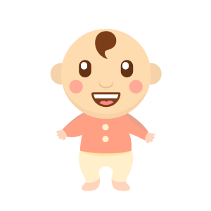 Little Hair Baby Sticker messages sticker-8
