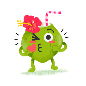 Coconut Confident Sticker messages sticker-11