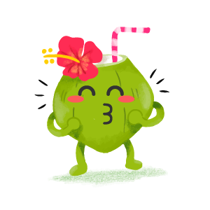 Coconut Confident Sticker messages sticker-8