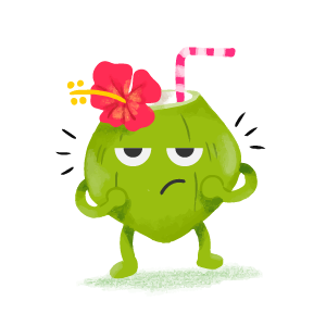 Coconut Confident Sticker messages sticker-2