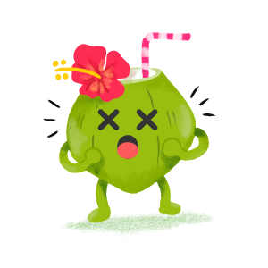 Coconut Confident Sticker messages sticker-3