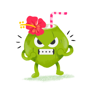Coconut Confident Sticker messages sticker-10