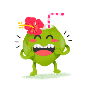 Coconut Confident Sticker messages sticker-1