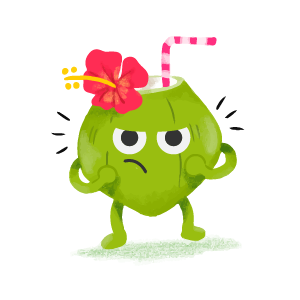 Coconut Confident Sticker messages sticker-6