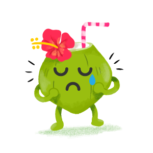 Coconut Confident Sticker messages sticker-0