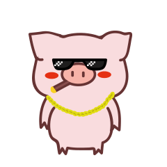 Stupid Pig Stickers messages sticker-10