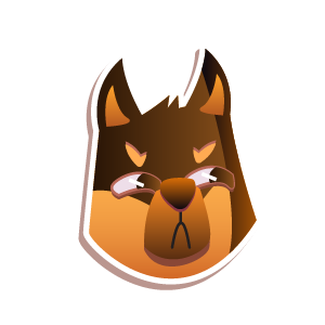 Duddy Dog Excited Sticker messages sticker-4