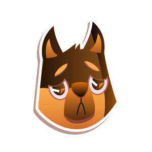 Duddy Dog Excited Sticker messages sticker-5