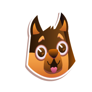 Duddy Dog Excited Sticker messages sticker-7