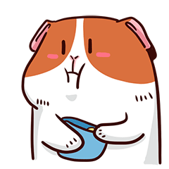 Lovely Cavy Animated Stickers messages sticker-11