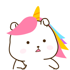 Pink Sticker-Cute rabbit baby messages sticker-5
