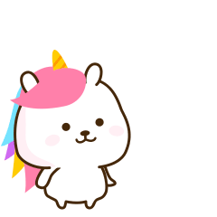 Pink Sticker-Cute rabbit baby messages sticker-0