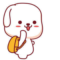 Lovely Puppy Animated Stickers messages sticker-8