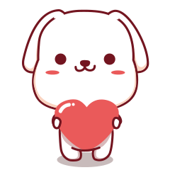 Lovely Puppy Animated Stickers messages sticker-11