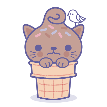 Kitty Cones Animated Stickers messages sticker-0