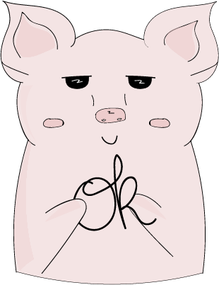 Cheeky Piggy messages sticker-2