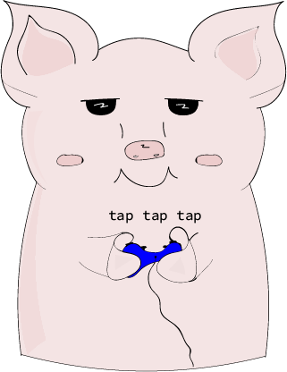 Cheeky Piggy messages sticker-5