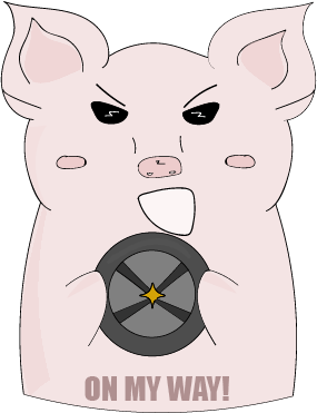 Cheeky Piggy messages sticker-3