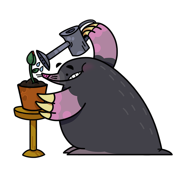 Gentle Mole messages sticker-8