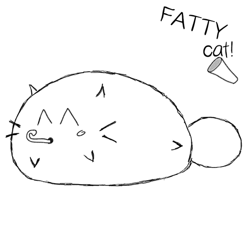 Fatty Cat! - Study Companion messages sticker-0