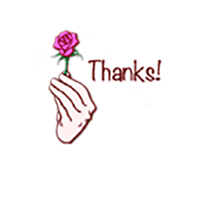 Flower Thank Stickers messages sticker-0