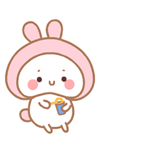 Kidly Rabbit Gif Stickers messages sticker-8