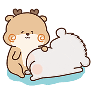 Deer And Bear Gif Stickers messages sticker-11