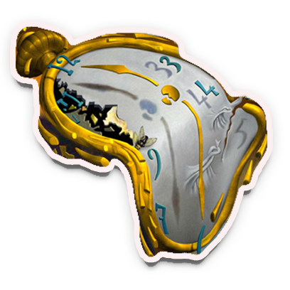 Dali-fy: clocks + moustaches! messages sticker-6